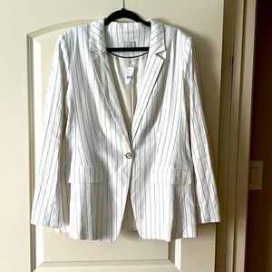 Brand new LOFT pinstripe blazer. Size 14